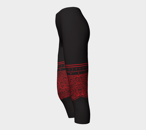 Red Lace Capris